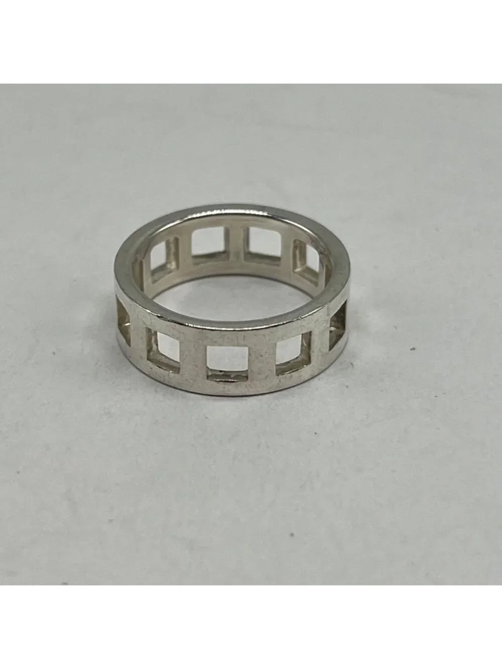 Gucci Open Square Ring Silver